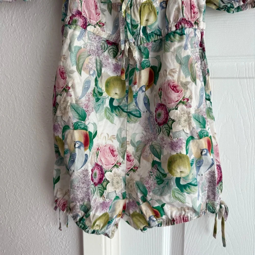 Gingersnaps girls whimsical fruit floral bird bubble romper jumper playsuit